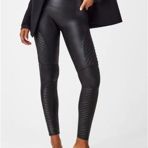 Faux leather Moto leggings